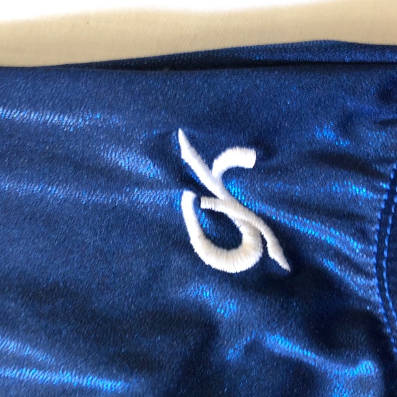 Blue and red gk elite tank gymnastics leotard - Picture 2 of 4